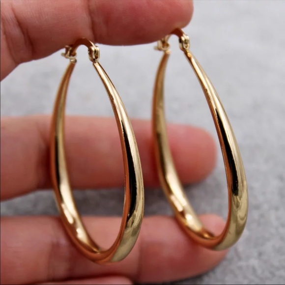 Brand new bohemian style gold plated earrings - Picture 3 of 5